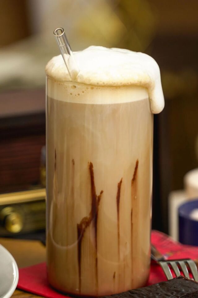 2'li 550 ml Modern Tasarımlı Pipetli Cam Bardak - Şık Soğuk Limonata Meşrubat Bardağı