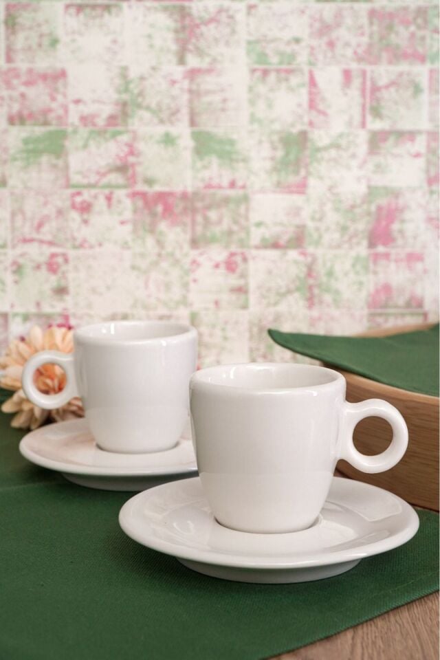 2'li Porselen Espresso Takımı