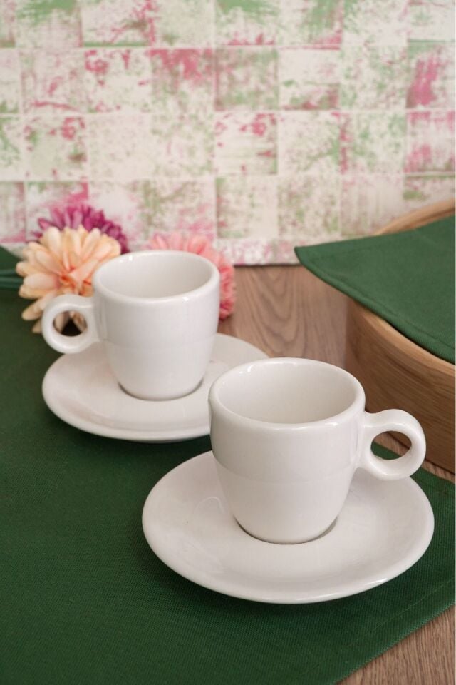 2'li Porselen Espresso Takımı