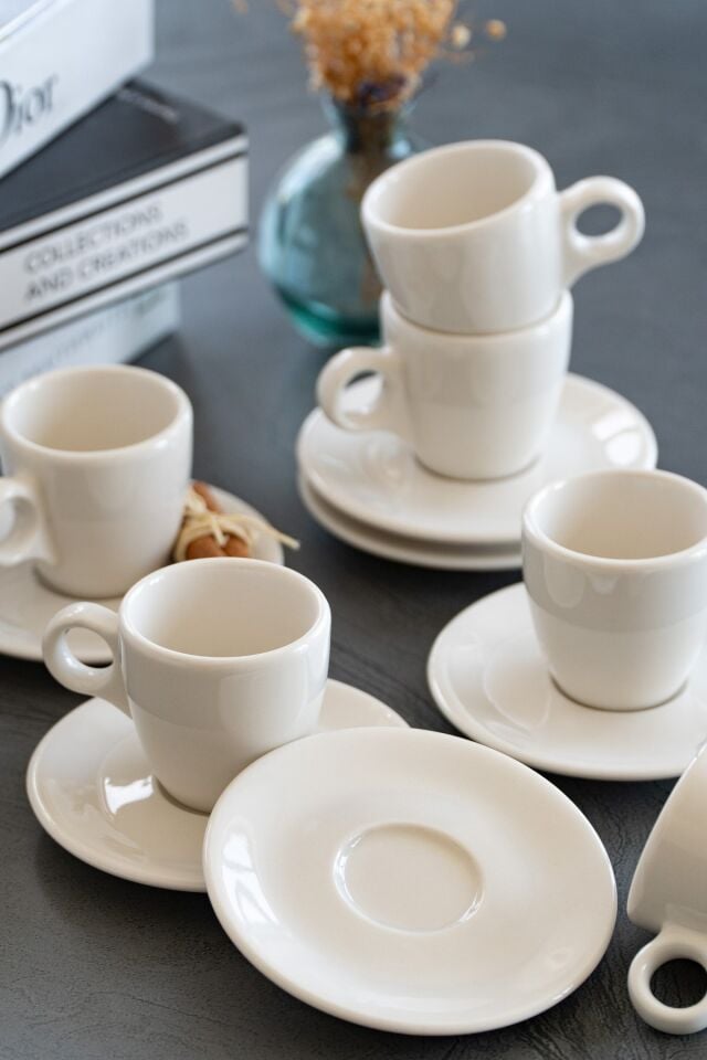 6'lı Porselen Espresso Takımı
