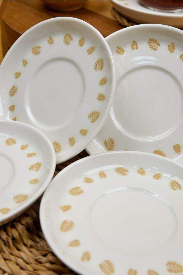 Başak 6'lı Porselen Çay Tabağı Seti