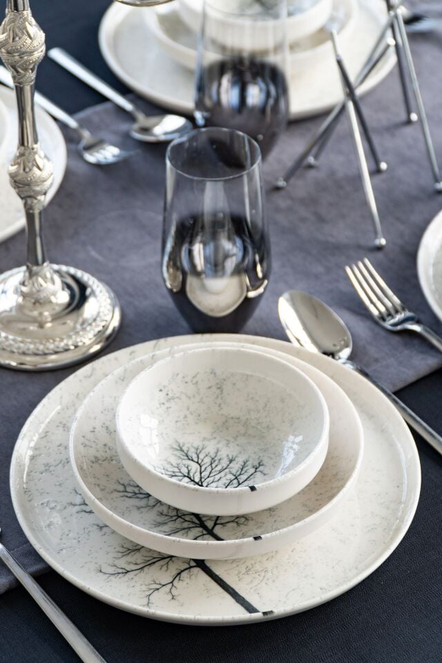 Bengü 18 Parça 6 Kişilik Porselen Yemek Takımı