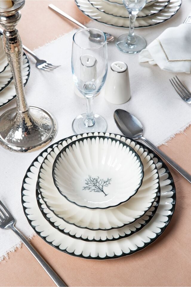 Derya Hayat Ağacı 24 Parça Yemek Seti