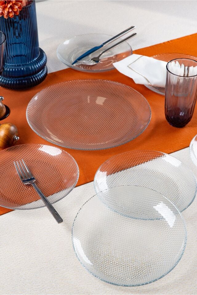 Elisa 7 Parça Servis ve Pasta Tabağı Seti