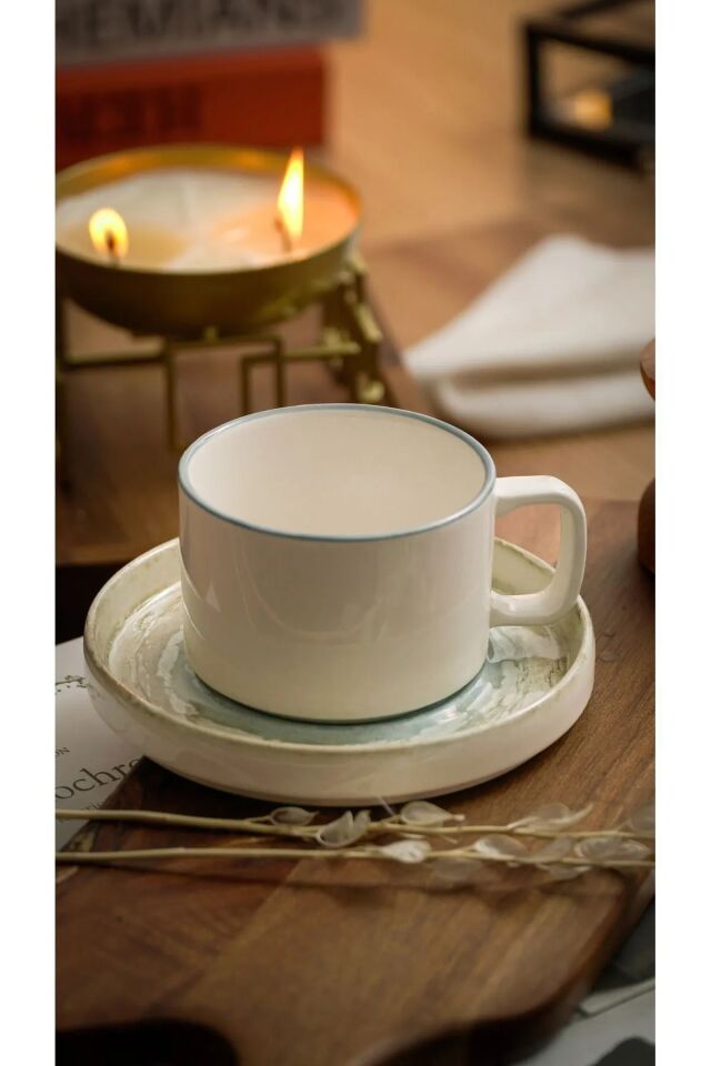 Havin 4 Parça 2 Kişilik Porselen Çay Fincan Takımı