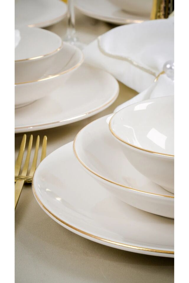 Hayal Altın Yaldız 18 Parça Yemek Takımı 6 Kişilik