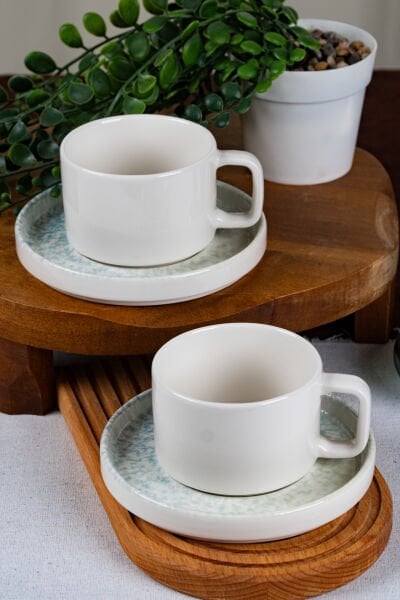 Kumsal Porselen Çay Takımı 4 Parça 2 Kişilik