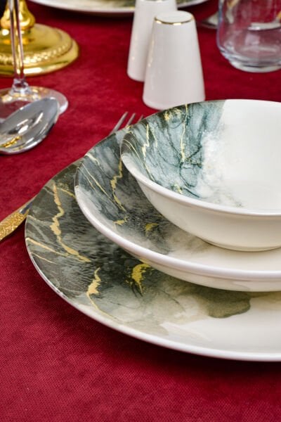 MERMER 18 Parça 6 Kişilik Yemek Takımı