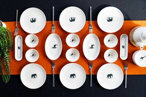 Origami 16 Parça 6 Kişilik Porselen Kahvaltı Takımı