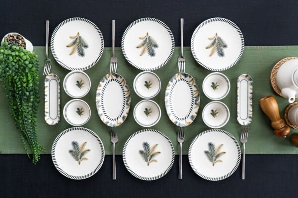 PALMİYE 6 Kişilik 16 Parça Kahvaltı Takımı