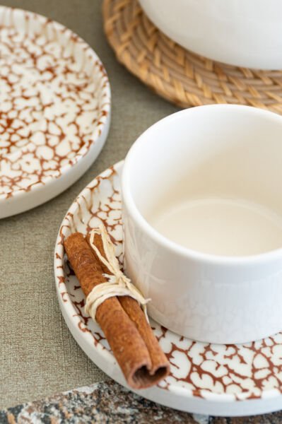 Yakamoz 4 Parça 2 Kişilik Porselen Çay Fincan Takımı