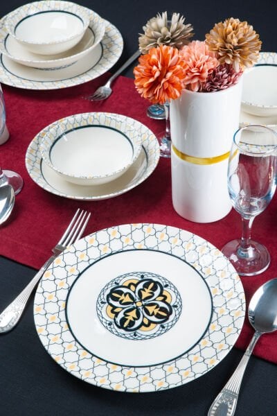 Bergama 18 Parça 6 Kişilik Yemek Takımı